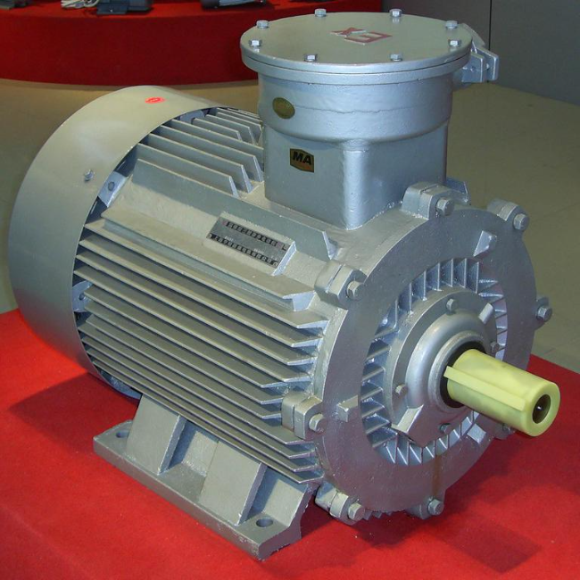 YBE3-225M-4防爆电机45°角实拍